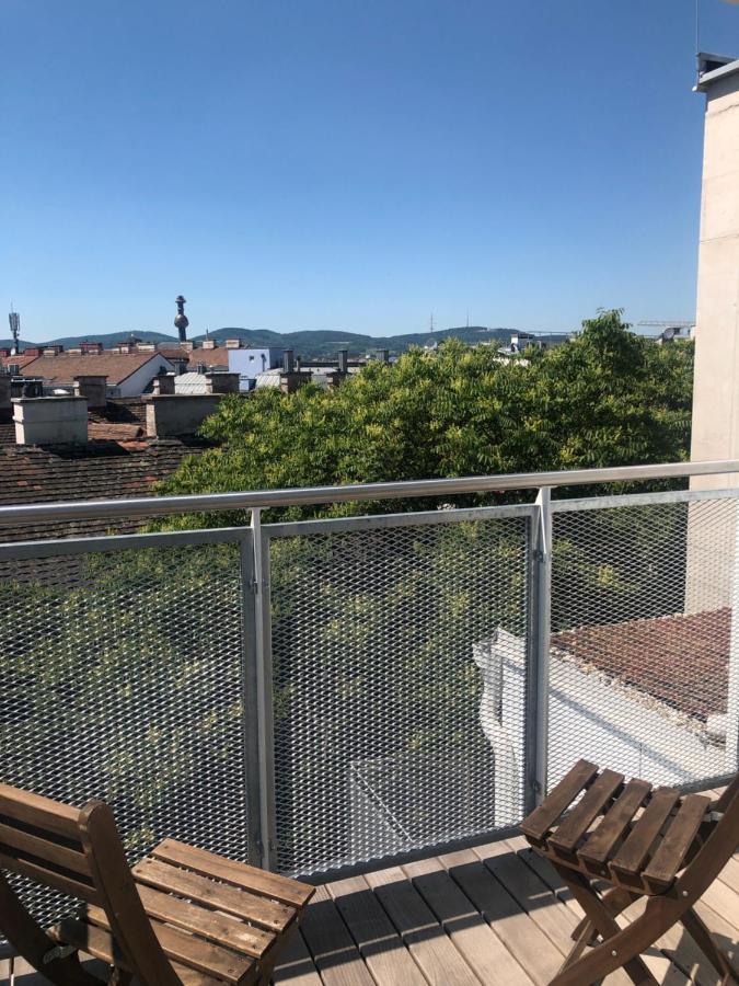 Augartenblick Penthauscombo 15/16 - Blick Zum Riesenrad Apartment Viena Exterior foto