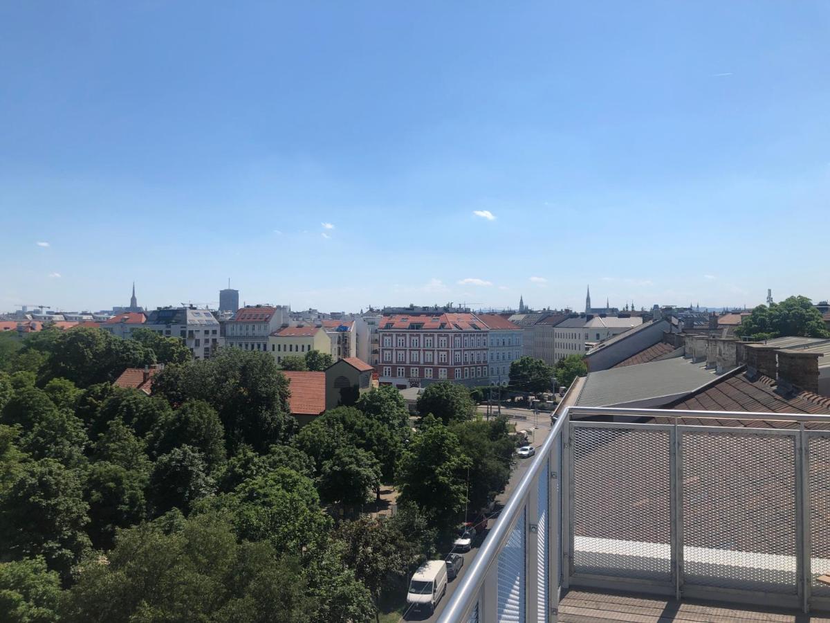Augartenblick Penthauscombo 15/16 - Blick Zum Riesenrad Apartment Viena Exterior foto