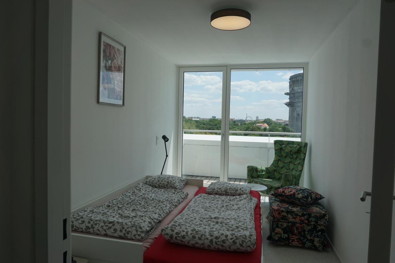 Augartenblick Penthauscombo 15/16 - Blick Zum Riesenrad Apartment Viena Exterior foto