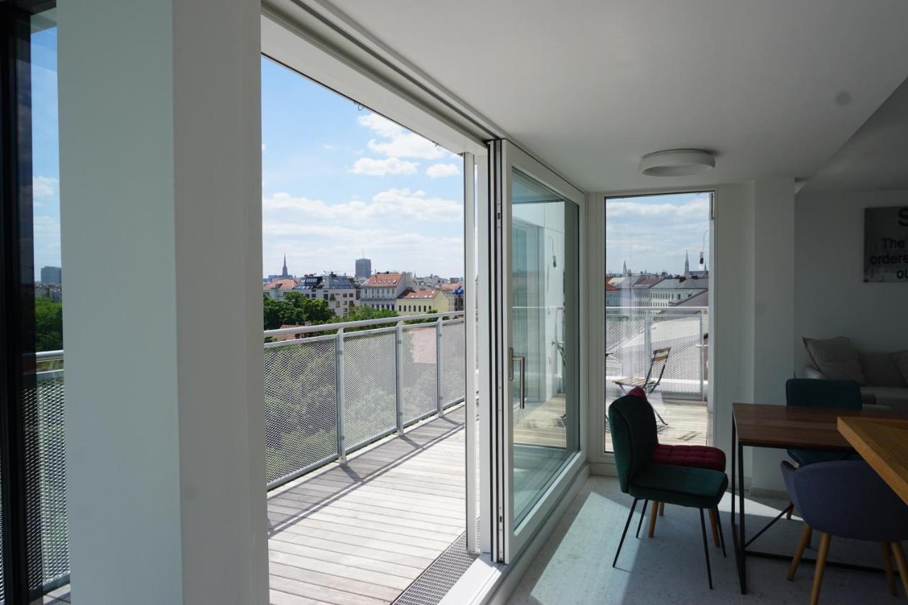 Augartenblick Penthauscombo 15/16 - Blick Zum Riesenrad Apartment Viena Exterior foto